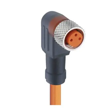 Produktfoto 1 von Lumberg RKMWV, 3-polig Sensor-Betätigungselementkabel, Rechtwinklig Buchse / Nicht abgeschlossen, Länge 10 m