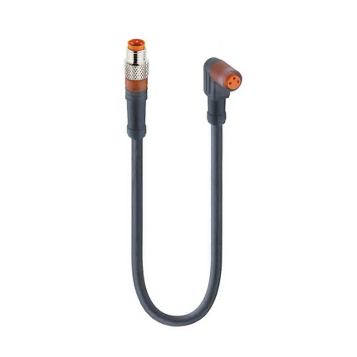 Produktfoto 1 von Lumberg RSMV-RKMW, 3-polig Sensor-Betätigungselementkabel, Gerade Stecker 3 / M8 Buchse, Länge 5.5 m