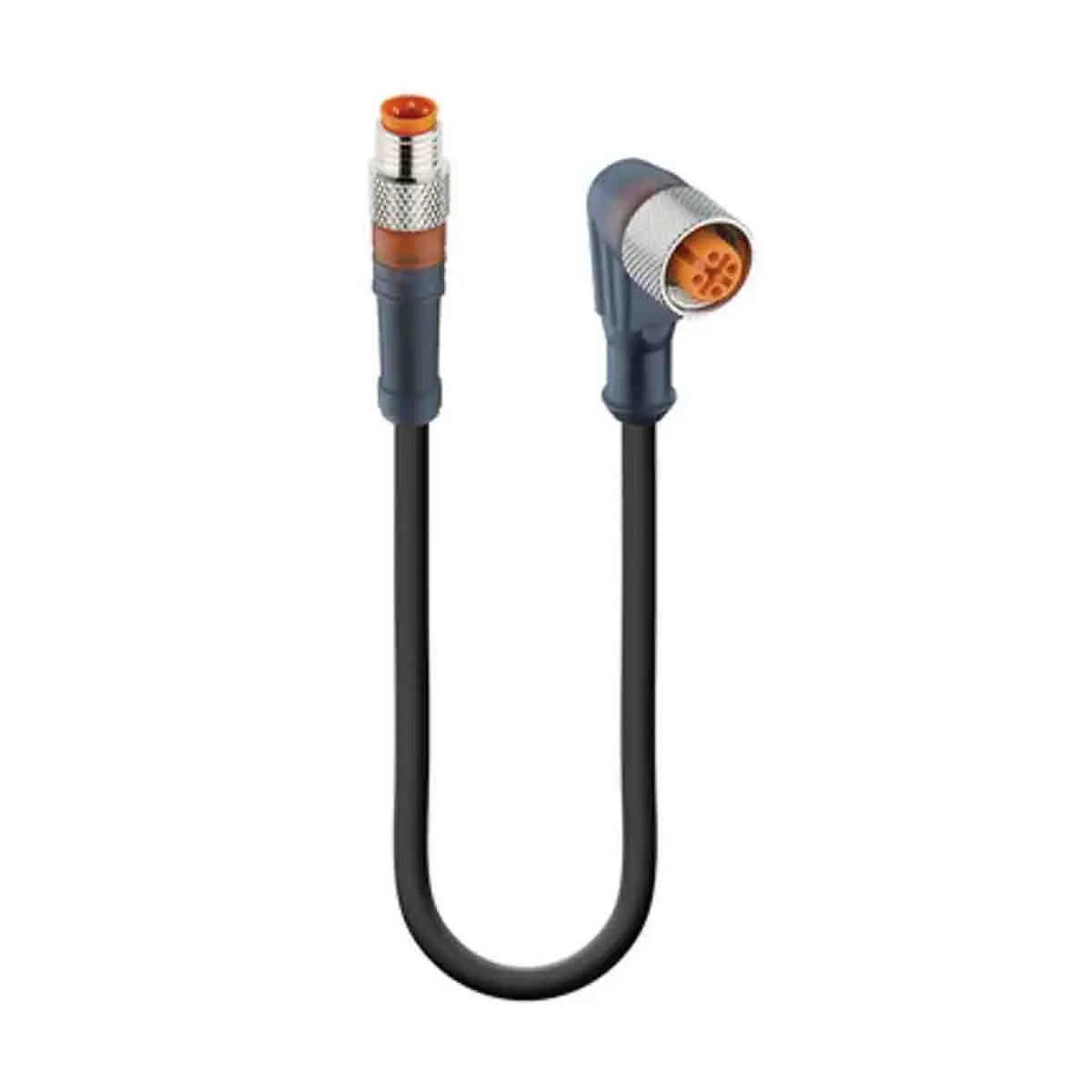 Produktfoto 1 von Lumberg RSMV-RKWT, 3-polig Sensor-Betätigungselementkabel, Gerade Stecker 4 / M12 Buchse