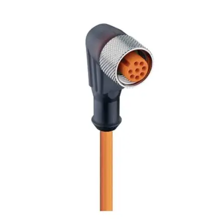 Produktfoto 1 von Lumberg RKWT, 8-polig Sensor-Betätigungselementkabel, Rechtwinklig Buchse / Freies Ende Nicht abgeschlossen
