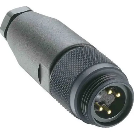 Produktfoto 1 von Lumberg Automation RSC 7/8 in Rundsteckverbinder Stecker 4-polig Stecker 9A Kabel IP67