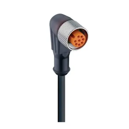 Produktfoto 1 von Lumberg RKWT, 8-polig Sensor-Betätigungselementkabel, Rechtwinklig Buchse / Freies Ende Nicht abgeschlossen