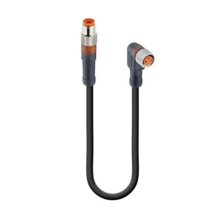 Lumberg RSMV-RKMWV, 3-polig Sensor-Betätigungselementkabel, Gerade Stecker 3 / M8 Buchse, Länge 1 m