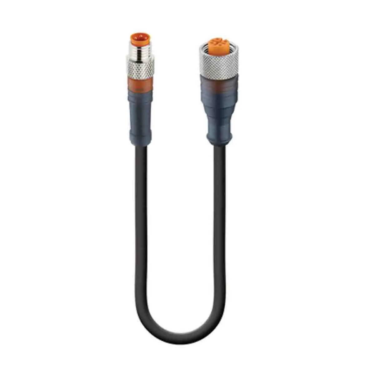Produktfoto 1 von Lumberg RSMV-RKT, 3-polig Sensor-Betätigungselementkabel, Gerade Stecker 4 / M12 Buchse