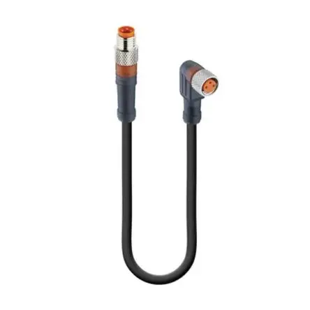 Produktfoto 1 von Lumberg RSMV-RKMWV, 3-polig Sensor-Betätigungselementkabel, Gerade Stecker 3 / M8 Buchse