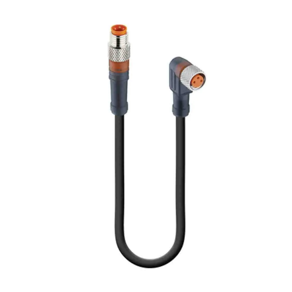 Produktfoto 1 von Lumberg RSMV-RKMWV, 3-polig Sensor-Betätigungselementkabel, Gerade Stecker 3 / M8 Buchse