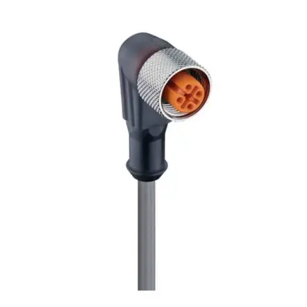 Produktfoto 1 von Lumberg RKWT, 4-polig Sensor-Betätigungselementkabel, Rechtwinklig Buchse / Freies Ende Nicht abgeschlossen, Länge 10 m