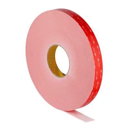 Produktfoto 1 von 3M LSE-110WF VHB LSE Acrylschaum Schaumstoff Klebeband doppelseitig, Weiß, Stärke 1.1 mm, 25mm x 33 m, 44N/cm