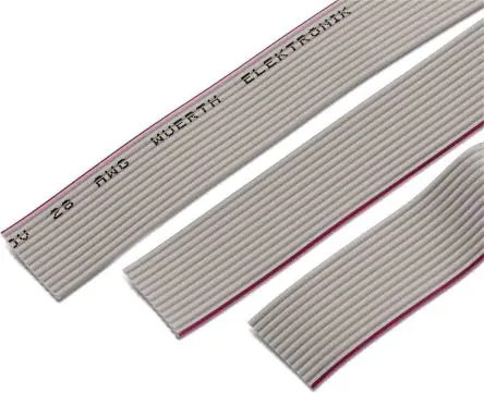 Produktfoto 1 von Wurth Elektronik WR-CAB Flachbandkabel Flach AWG, Raster 1.27 mm 4 1 m