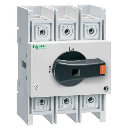 Produktfoto 1 von Schneider Electric VLS3P Trennschalter 3-polig DIN-Hutschiene 125A 55 kW Grau IP20 3-phasig