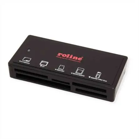 Produktfoto 1 von Roline Multi-Kartenleser, 5 Anschl. USB 3.0 Compact Flash, SD, MMC, MS PRO Duo, MS PRO, MS, MicroSD