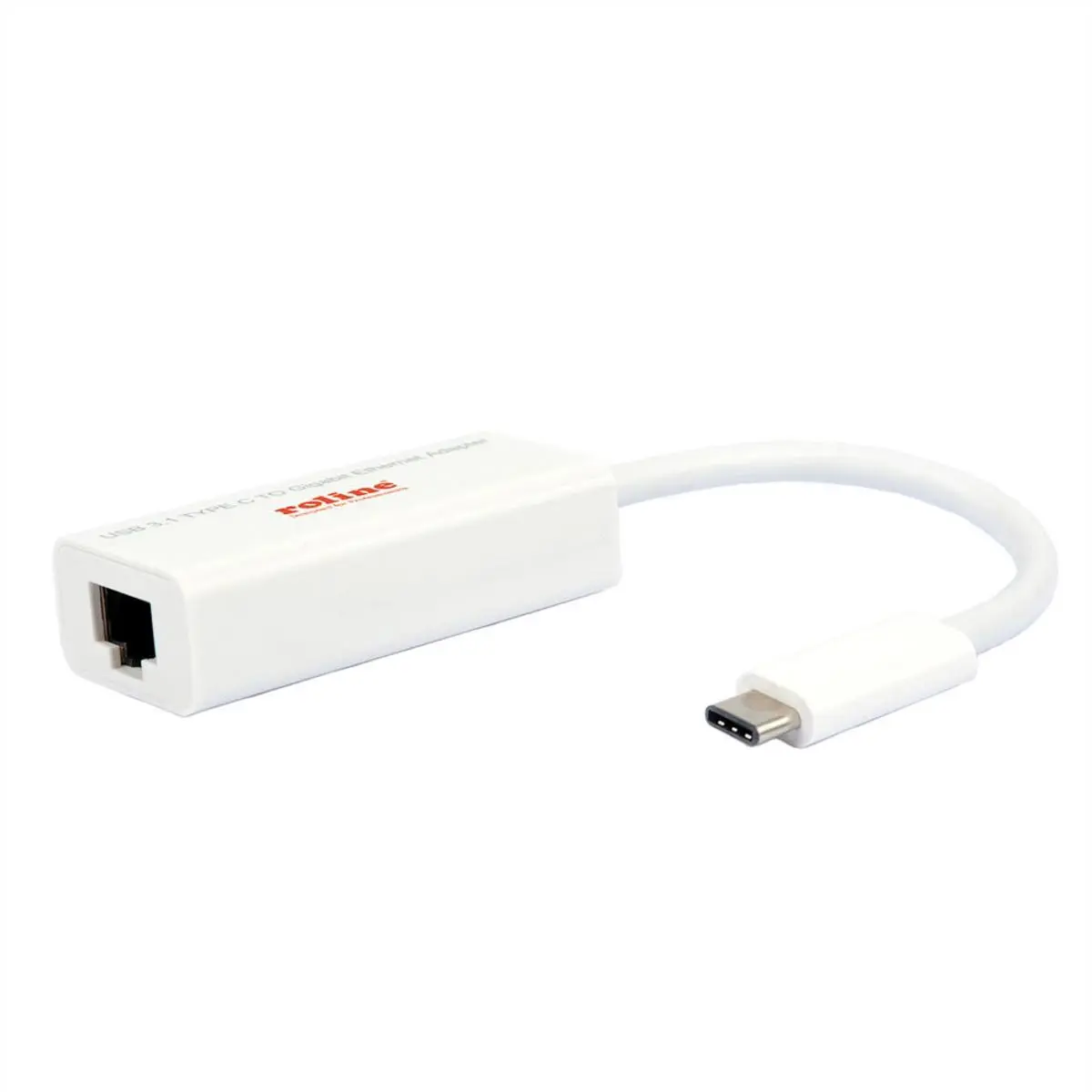 Produktfoto 1 von Roline USB-Netzwerkadapter USB 3.1, USB 3.2 Weiß