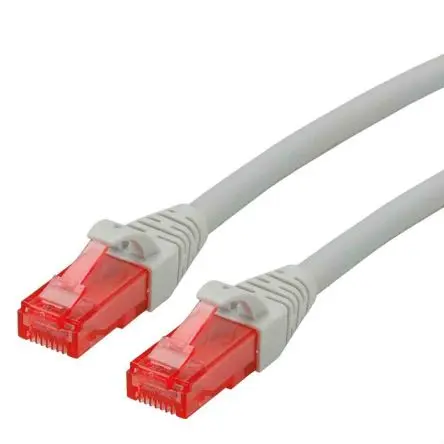 Roline Kat. 6 Ethernet-Kabel, 20 m, Grau 8 Ungeschirmt Ungeschirmt, Aussen ø 6 mm Außen-ø , Raucharm halogenfrei