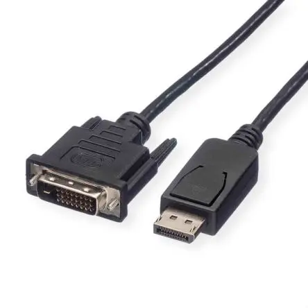 Produktfoto 1 von Roline, Stecker DisplayPort-Kabel A DisplayPort B DVI-D - Stecker, 1 m