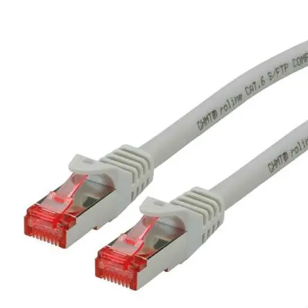 Roline Kat. 6 Ethernet-Kabel, 15 m, Grau 8 Abgeschirmt Geschirmt, Aussen ø 6.2 mm Außen-ø , Raucharm halogenfrei