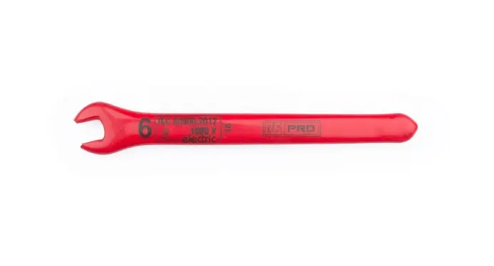 Produktfoto 1 von RS PRO Gabelschlüssel Metrisch, CrV-Stahl Schließer (NO), Länge 100 mm