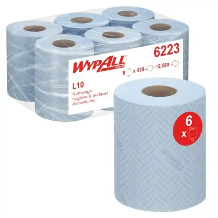 Produktfoto 1 von WYPALL WypAll L10 Food & Hygiene Papierhandtuch Rolle, 380 x 183 mm 1, 2580-Blatt