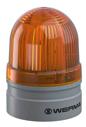 Werma EvoSIGNAL Mini LED Mehrere Signalleuchte 230V ac Gelb Basis, Ø 62 mm x 85 mm IP66