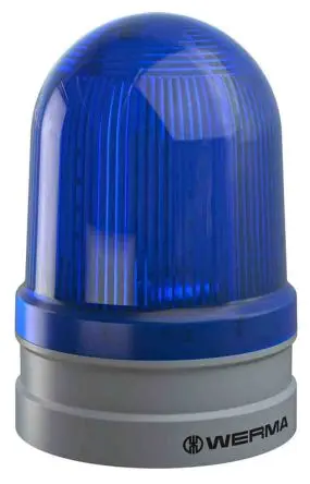 Produktfoto 1 von Werma EvoSIGNAL Maxi LED Blinkend Signalleuchte 24V Blau Basis, Ø 120 mm x 173 mm IP66