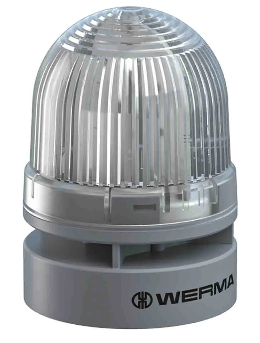 Produktfoto 1 von Werma EvoSIGNAL Mini LED Alarm-Leuchtmelder Weiß / 95dB, 24 V dc