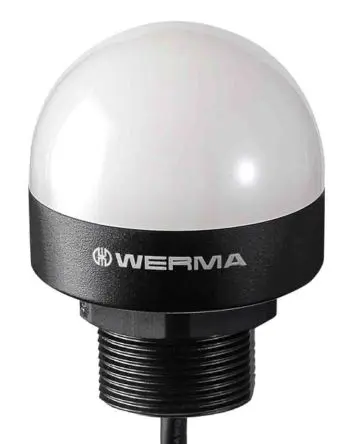 Produktfoto 1 von Werma MC55 LED Blinkend Signalleuchte 30V dc Klar Basis, Ø 55 mm x 71 mm IP65