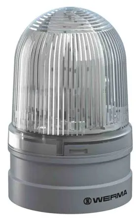 Produktfoto 1 von Werma EvoSIGNAL Midi LED Signalleuchte 24V Weiß Basis, Ø 85 mm x 130 mm IP66