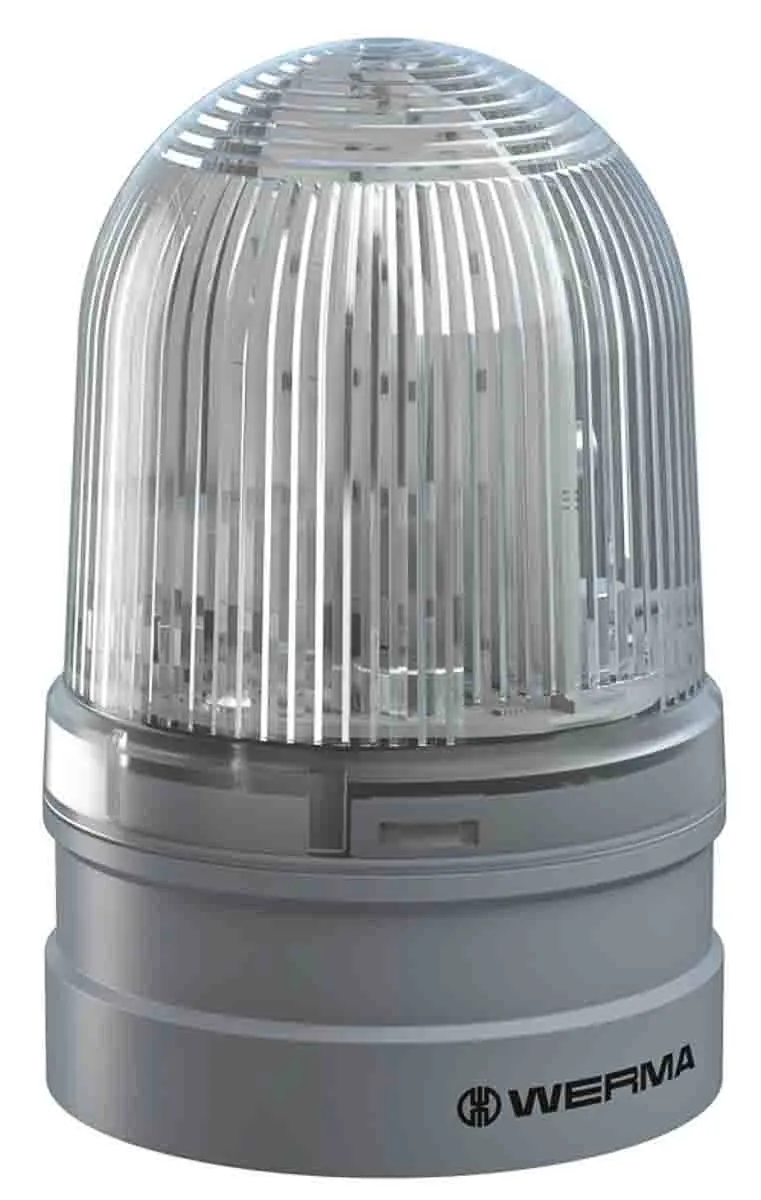 Produktfoto 1 von Werma EvoSIGNAL Midi LED Signalleuchte Weiß, 12 V, 24 V, Ø 85mm x 130mm
