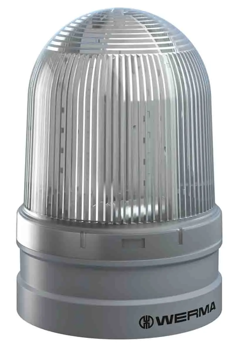 Produktfoto 1 von Werma EvoSIGNAL Maxi LED Signalleuchte Weiß, 12 V, 24 V, Ø 120mm x 173mm
