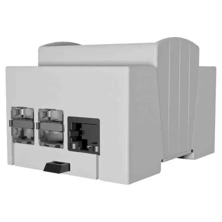 Italtronic Raspberry Pi Gehäuse, Hellgrau, ABS, für Integriertes Raspberry Pi 4 DIN-Schienengehäuse, 90.5 mm
