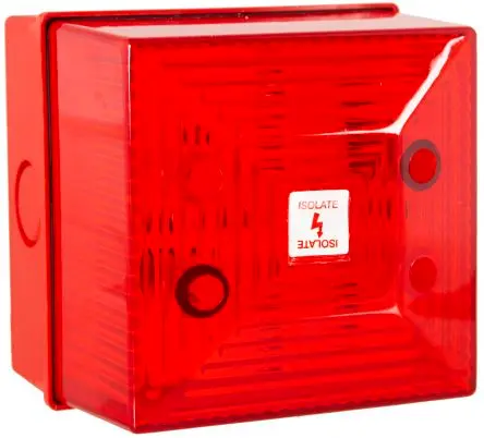 Produktfoto 1 von Clifford & Snell FL40 Xenon Filament/Warnsummer Signalleuchte 24V ac Rot Oberfläche x 81.5 mm IP65