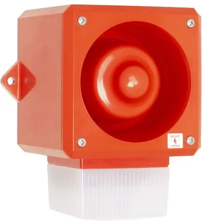 Clifford & Snell YL50 Xenon, Stroboskop-Licht Beacon-Sounder-Kombination 110V dc Matt IP66 Einbaumontage, Wand / 112 dB