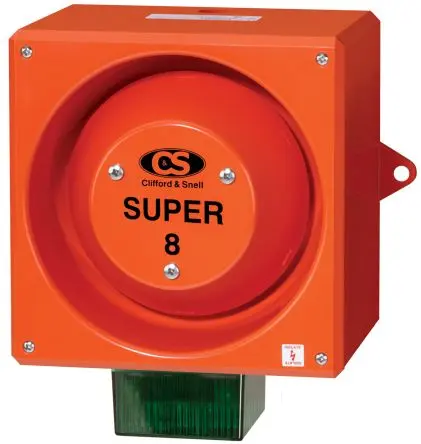 Produktfoto 1 von Clifford & Snell YL80 Super Xenon, Stroboskop-Licht Beacon-Sounder-Kombination 48V Grün IP66 Einbaumontage, Wand / 120