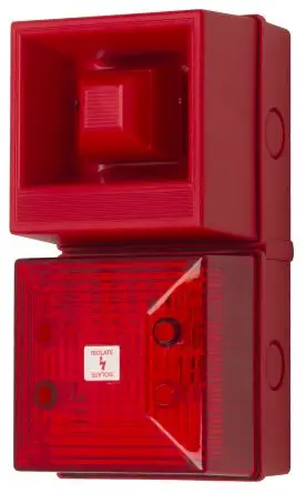 Produktfoto 1 von Clifford & Snell YL40 LED, Stroboskop-Licht Beacon-Sounder-Kombination 24V Rot IP65 Basis / 108 dB 108 dB @ 1m