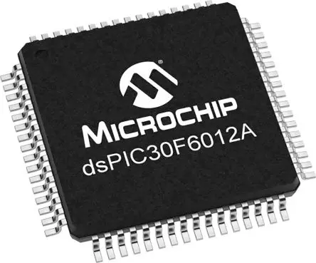 Produktfoto 1 von Microchip Mikrocontroller dsPIC30F dsPIC 16 bit Flash Oberfläche 144kB TQFP 64-Pin 120 MHz 8 kB RAM