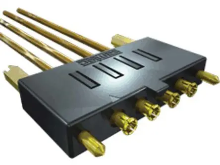 Produktfoto 1 von Samtec HF Adapter, 50 Ω, gewinkelt, 6GHz Buchse Buchse, Koaxial Nennspannung