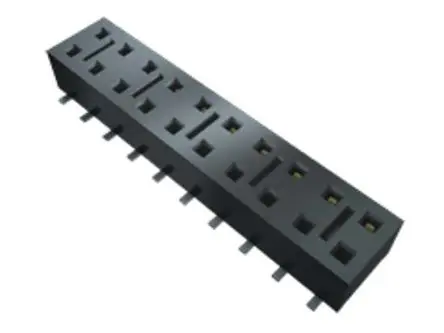 Produktfoto 1 von Samtec HLE Leiterplattenbuchse Gerade Oberfläche 2-polig / 2-reihig, Raster 2.54 mm Lot