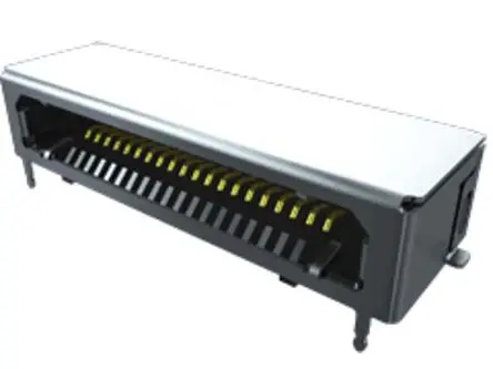 Produktfoto 1 von Samtec FCS8 Leiterplattenbuchse Gerade Oberfläche 10-polig / 1-reihig, Raster 0.8 mm Lot