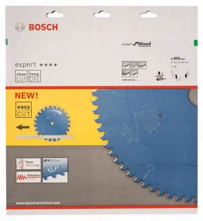 Produktfoto 1 von Bosch 72 Wolframcarbid Holz Kreissägeblatt, Ø 305 mm 1