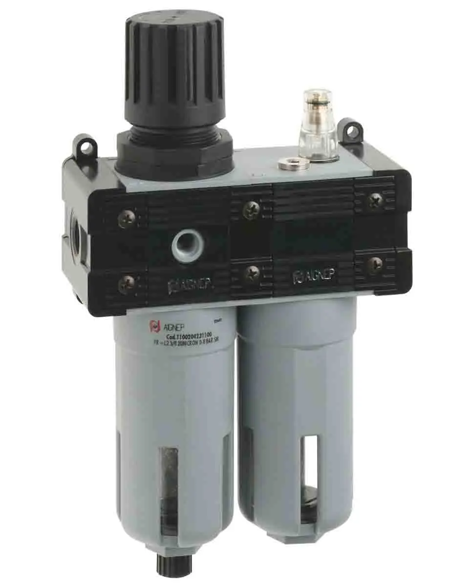 Produktfoto 1 von RS PRO T100 Mini 1/8 in FRL, Manuell, Halbautomatik 20 μm 1/8 in G, 12 bar