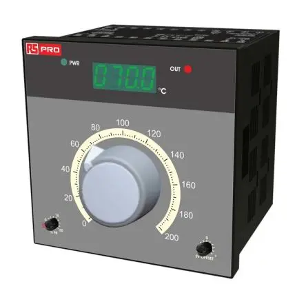 Produktfoto 1 von RS PRO IDM 503 / 505 Ein-Aus-Temperaturregler Panel 1, 2 x Halbleiterausgang Ausgang/ Pt100 Eingang 230V ac
