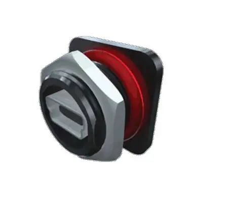 Produktfoto 1 von Samtec, gewinkelt SPM USB-Steckverbinder Buchse Micro-USB Typ B 1, Panel USB 2.0 IP68