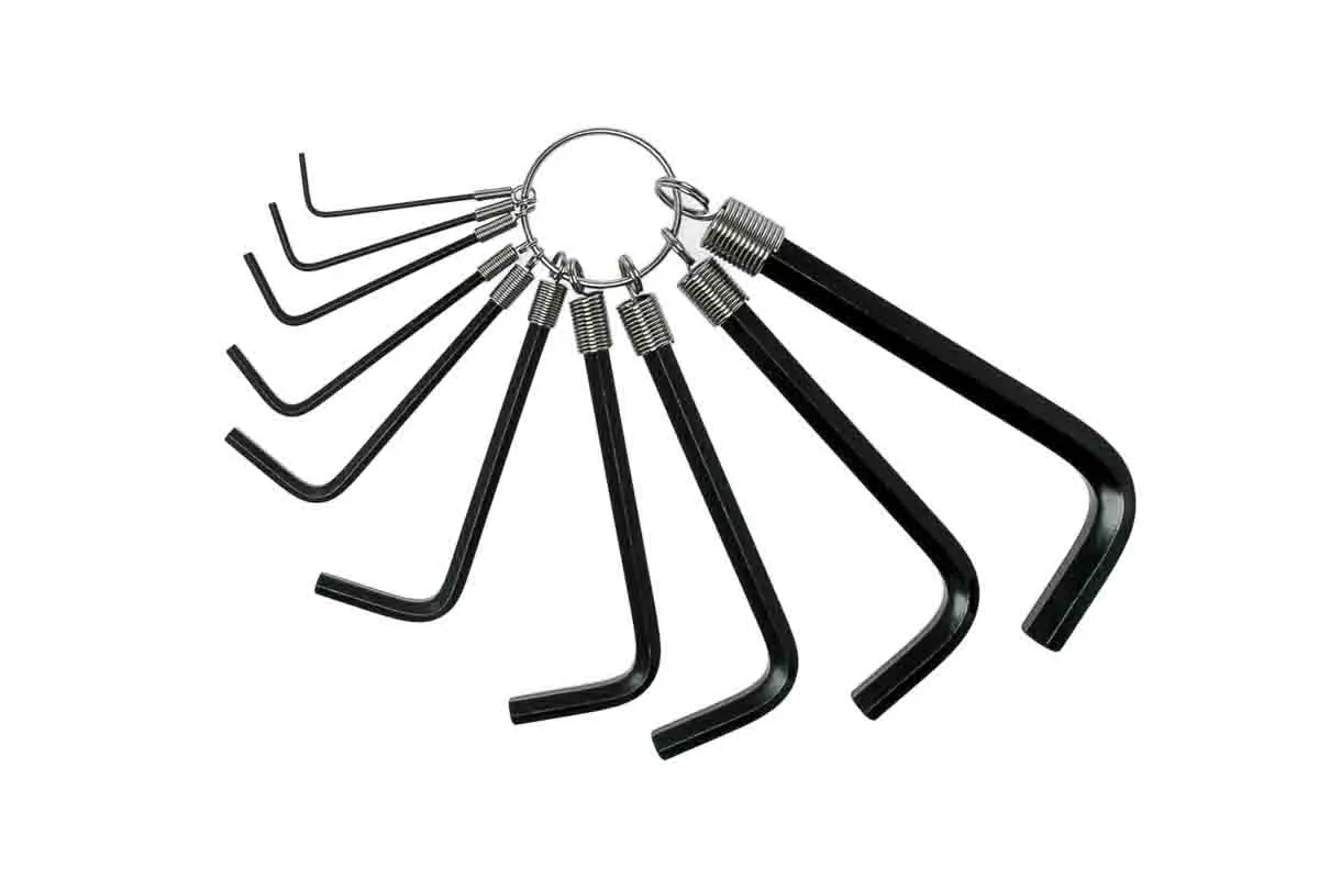 Produktfoto 1 von Teng Tools metrisch  Innensechskant-Schlüssel, Satz 10-teilig 1.5 → 10mm L-Form kurz