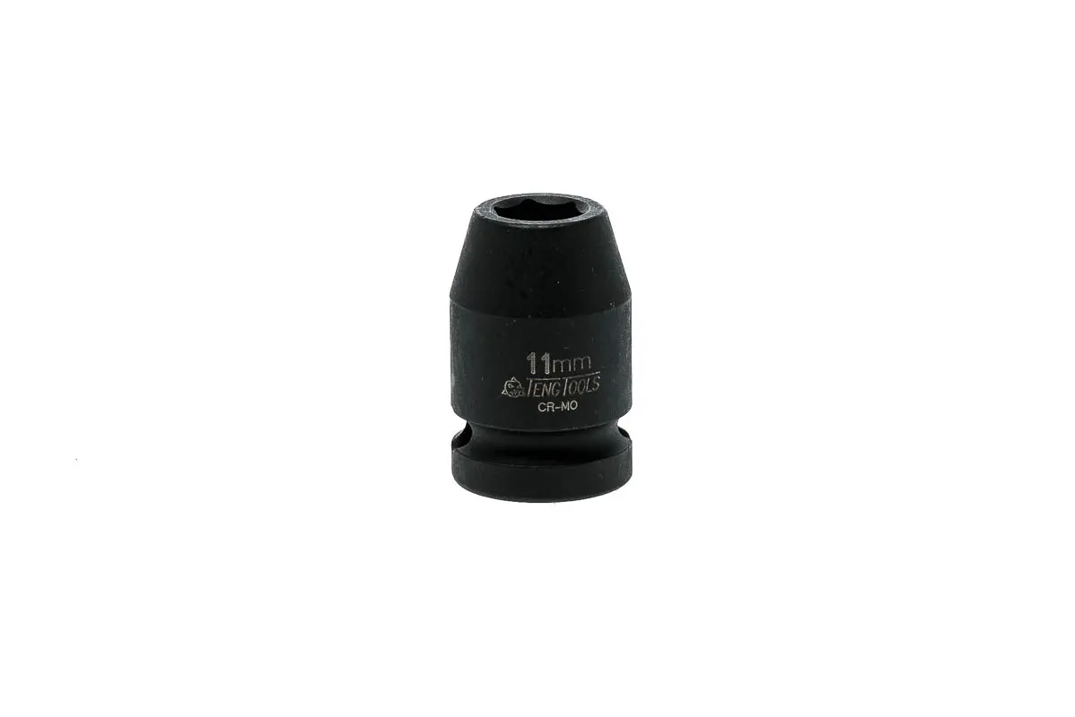 Produktfoto 1 von Teng Tools 12.7 mm, 11 mm 6-Kant Schlag-Steckschlüssel lang Chrom-Molybdän, 25 mm
