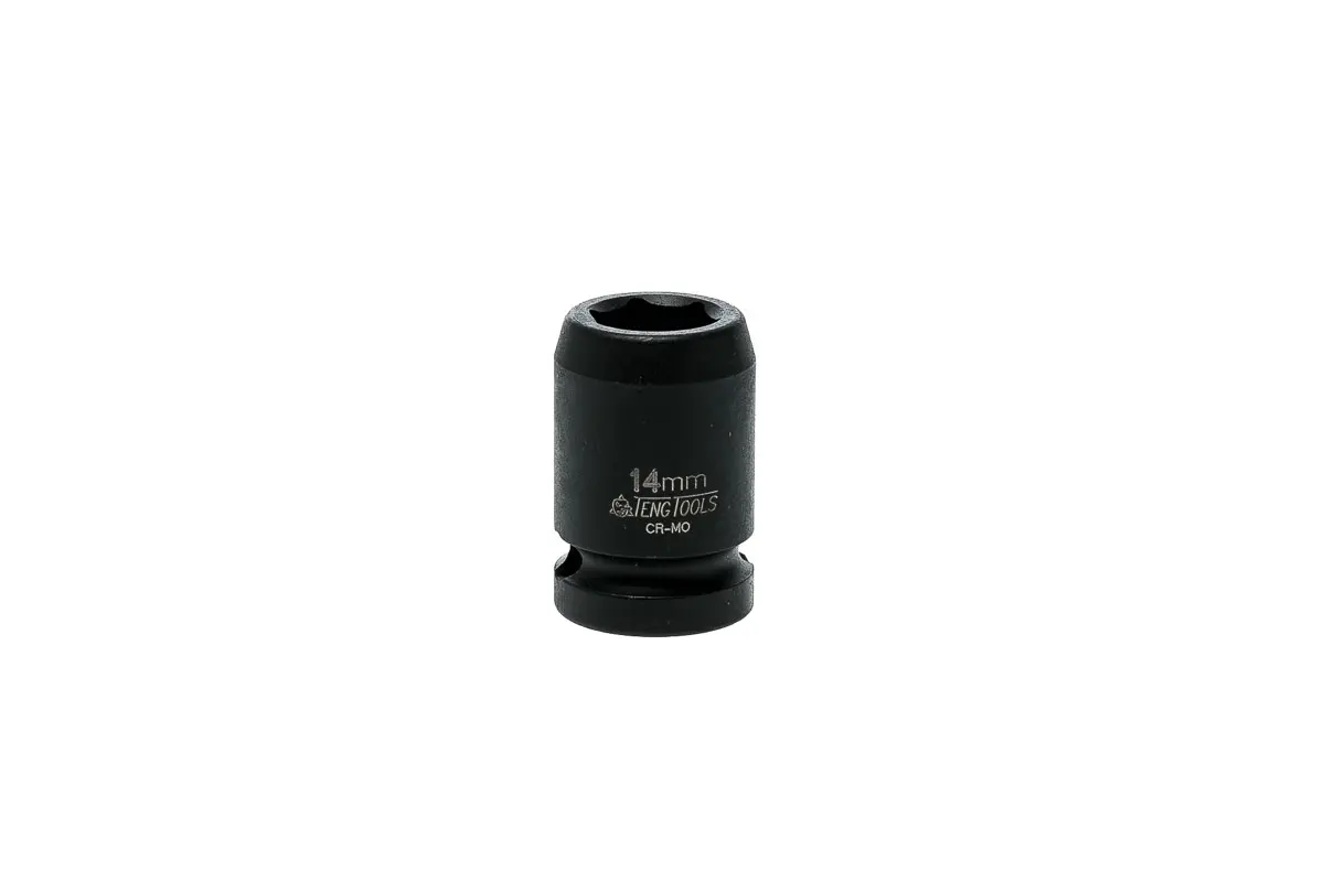 Produktfoto 1 von Teng Tools 12.7 mm, 14 mm Sechskant Schlag-Steckschlüssel lang Chrom-Molybdän-Stahl, 25 mm