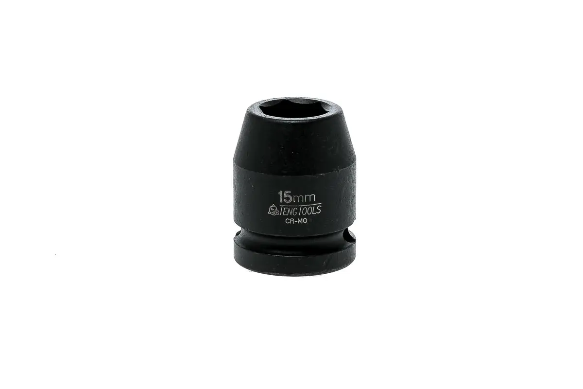 Produktfoto 1 von Teng Tools 12.7 mm, 15 mm 6-Kant Schlag-Steckschlüssel lang Chrom-Molybdän, 30 mm