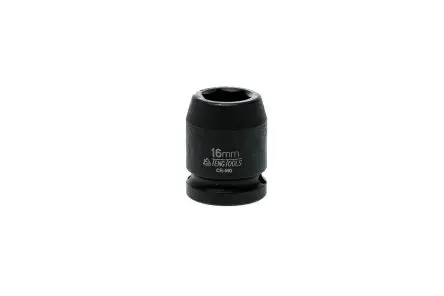 Produktfoto 1 von Teng Tools 12.7 mm, 16 mm 6-Kant Schlag-Steckschlüssel lang Chrom-Molybdän-Stahl, 30mm