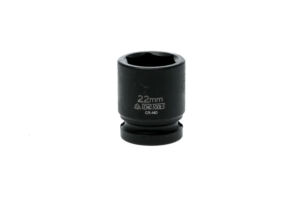 Produktfoto 1 von Teng Tools 12.7 mm, 22 mm Standard-Steckschlüssel Schlag-Steckschlüssel lang Chrom-Molybdän-Stahl, 32.5 mm