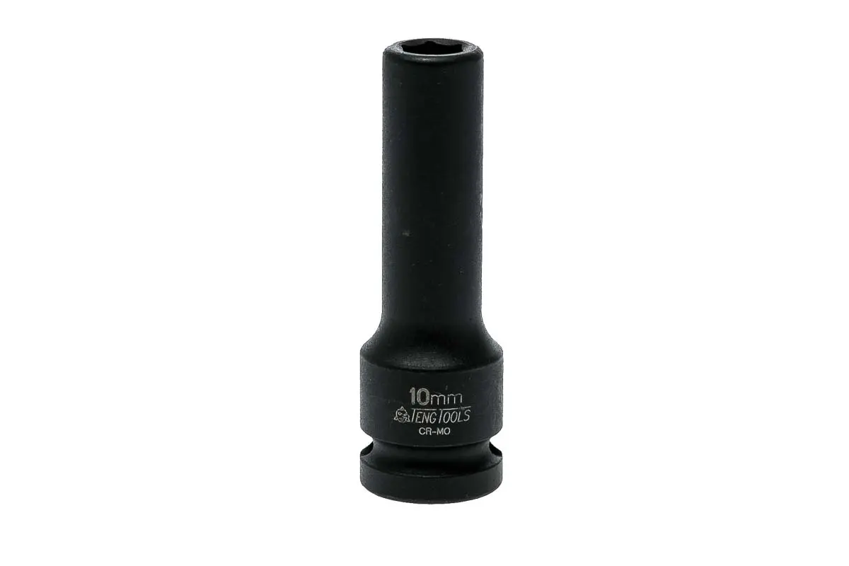 Produktfoto 1 von Teng Tools 12.7 mm, 10 mm 6-Kant Schlag-Steckschlüssel lang Chrom-Molybdän, 17 mm