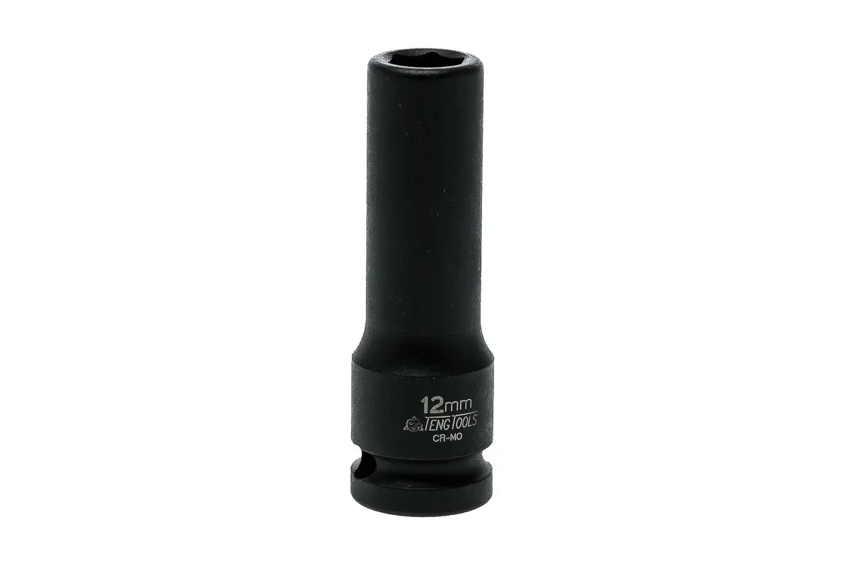 Produktfoto 1 von Teng Tools 12.7 mm, 12 mm 6-Kant Schlag-Steckschlüssel lang Chrom-Molybdän, 20 mm