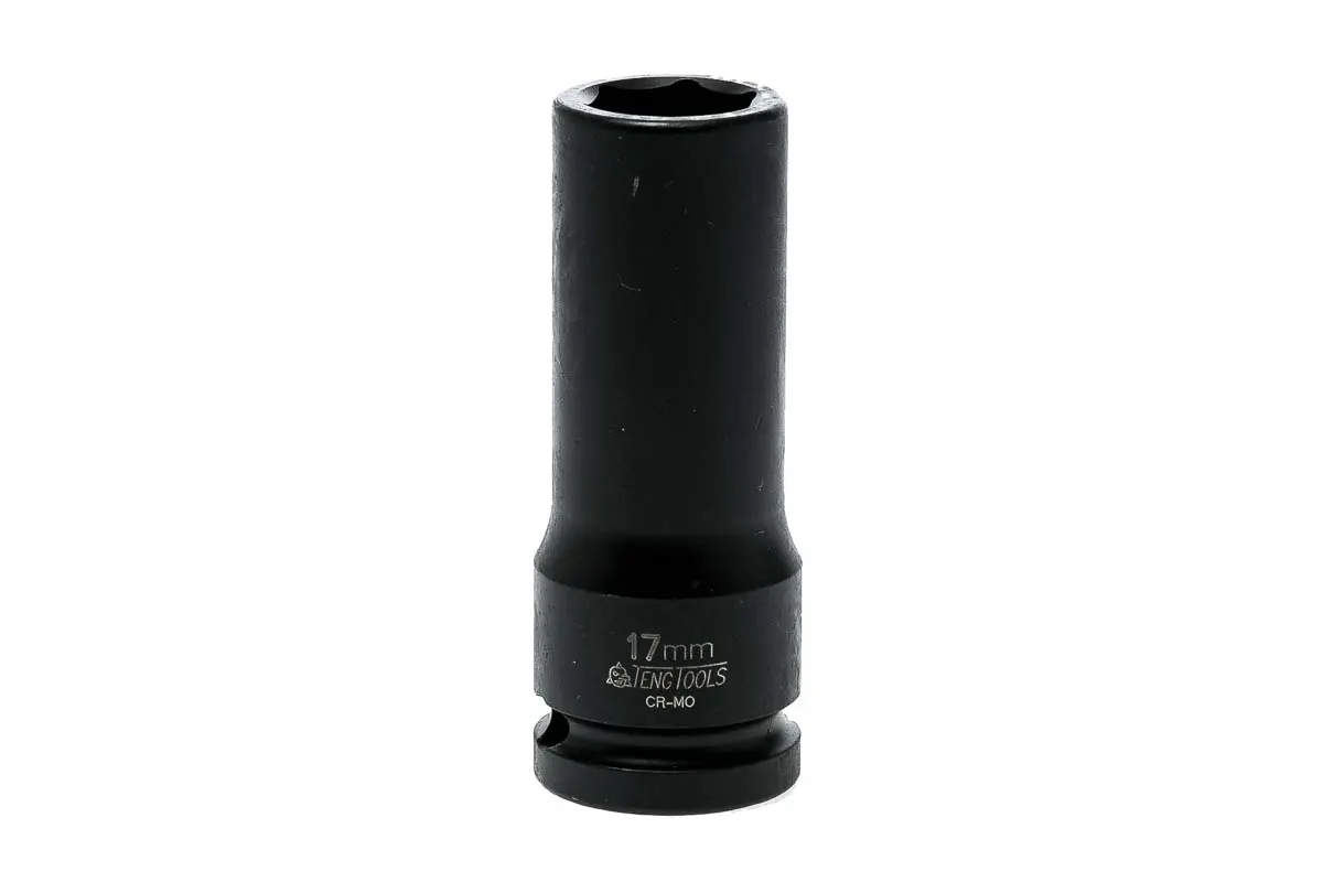 Produktfoto 1 von Teng Tools 12.7 mm, 17 mm Sechskant Schlag-Steckschlüssel lang Chrom-Molybdän-Stahl, 26 mm